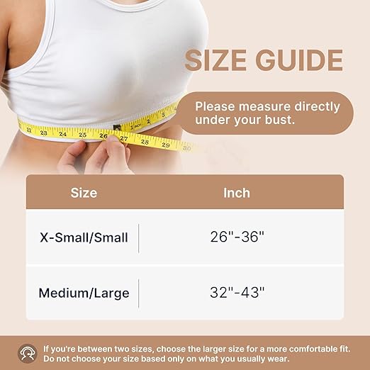 Fit Geno Posture Corrector for Women: Adjustable Lightweight Upper Back Brace for Neck Shoulder & Upper Back Pain Relief - Improve Posture Correct Hunchback Slouching Kyphosis Invisible Under Clothes (XS/S Under Bust 26"-37")