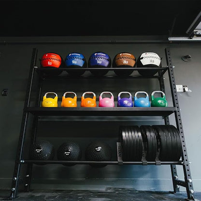 Titan Fitness Elite Series Mass Storage System for Bumper Plate Medicine Ball Storage