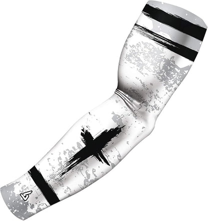 B-Driven Sports Sleeve Pro-Fit - Compression Arm Sleeve for Men & Women - Basketball & Volleyball Arm Sleeve - Single