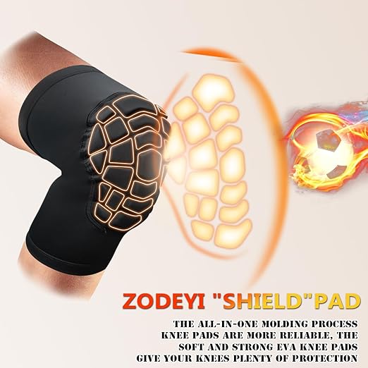 Wrestling Knee Pads Short Knee Sleeve, 2 Pcs Knee Compression Sleeve for Football, Basketball, Volleyball(Black_XL_2 Pcs)