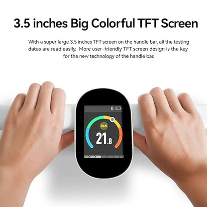 Fitdays Body Health Pod Scale, View 5 Metrics Without Phone, 8-Electrode Smart Scale with BMI Body Fat Muscle Mass, Offline Body Composition Analyzer, FSA&HSA Eligible