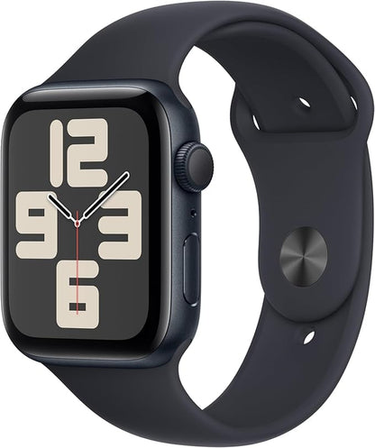 Apple Watch SE (2nd Gen) (GPS, 44mm) - Midnight Aluminum Case with Midnight Sport Band, M/L (Renewed)