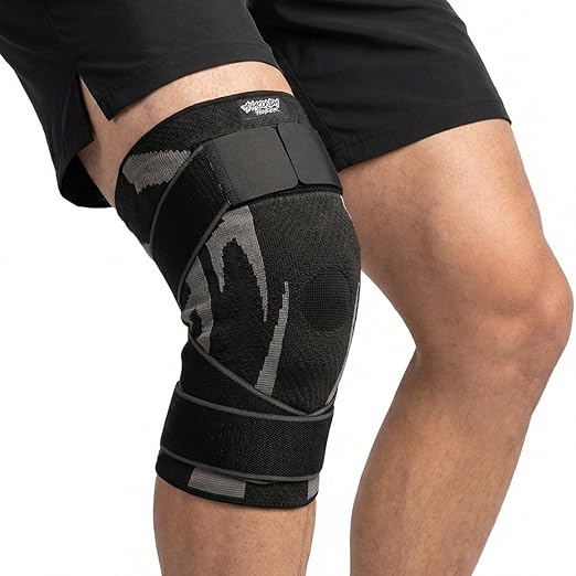Anaconda Fightwear Knee Brace for Men and Women – Adjustable Knee Compression Sleeve with Gel Pad for Shock Absorption & Joint Support – Non-Slip Wrap for Athletic Training & Sports – 2 Pack, X-Small