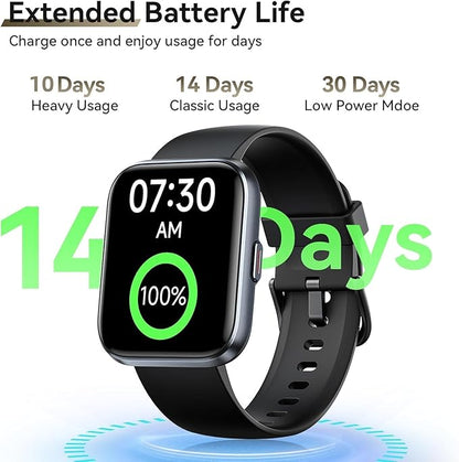 Smart Watches for Men (Android/iPhones), 120+ Sport Modes Fitness Tracker Watch with SpO2/Heart Rate Monitor, Steps/Sleep Tracker, 1.85" HD Smart Watch with Bluetooth Calls/Messages, 3ATM waterproof