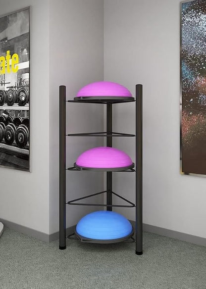 Floor Stand Storage Organizer for Balance Balls - 3/5/6/7 Tier Rack for Home Gym - Ideal for Bosu, Slam Balls, and Medicine Balls