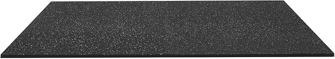 VEVOR 0.56Inch 48sq.ft 12 Tiles Gym Flooring for Home Gym, Rubber Top with High Density EVA Foam, 24 x 24In Gym Floor Exercise Equipment Mats, Interlocking Gym Mats, Puzzle Workout Mats, Black & White