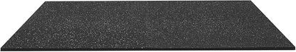 VEVOR 0.56Inch 48sq.ft 12 Tiles Gym Flooring for Home Gym, Rubber Top with High Density EVA Foam, 24 x 24In Gym Floor Exercise Equipment Mats, Interlocking Gym Mats, Puzzle Workout Mats, Black & White