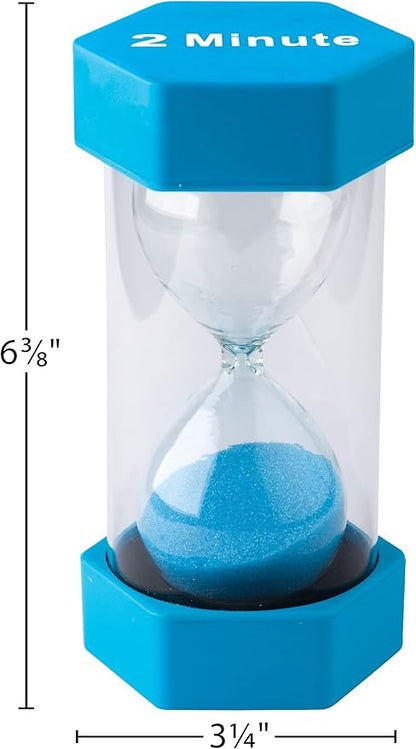 Teacher Created Resources 2 Minute Sand Timer - Large (20658), Multi, Blue