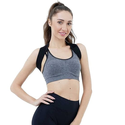 Posture Corrector for Women and Men,Adjustable Upper Back Brace, Breathable Back Support straightener, Providing Pain Relief from Lumbar, Neck, Shoulder, and Clavicle, Back. (2)