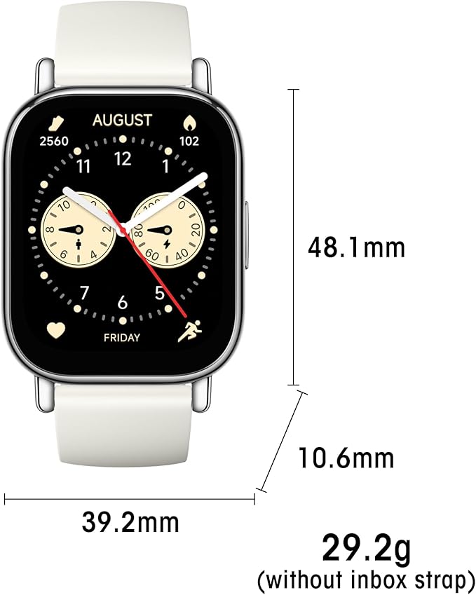Xiaomi Redmi 5 Lite Smart Watch, Step Counter Watch for Women Men with 2" LCD Large Display, 140 Sports Modes, 5ATM Waterproof (Lite-Light Gold)