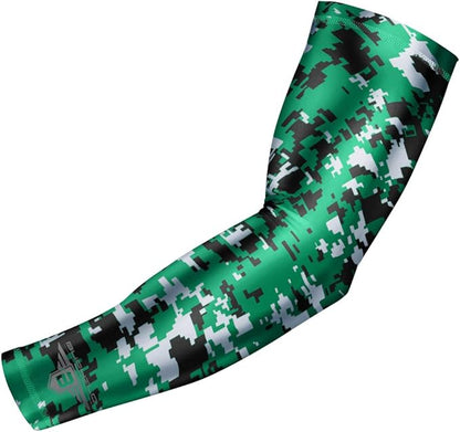 Bucwild Sports Compression Arm Sleeve - Youth & Adult Sizes - Baseball Football Basketball Sports (1 Arm Sleeve)