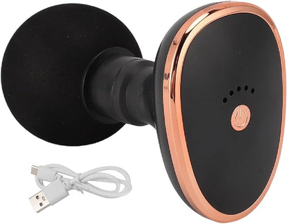 Yosoo Mini Massage Gun Portable Deep Tissue Relaxation Percussion Back Massager for Cervical Lumbar, Black Handheld Massagers for Office Gifts for Her, Compact Sports Travel Massage Gun