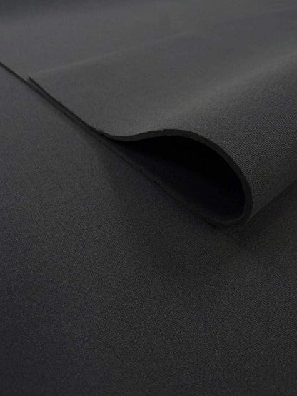 BIGZFABRIC® Neoprene Bonded Sponge Waterproof Wetsuit Fabric Black 1mm, 2mm, 3mm, 4mm, 5mm Thick Sold by The Yard(3mm)