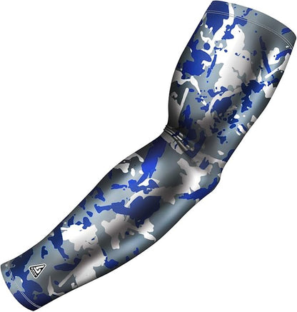 B-Driven Sports Pro Fit Compression Arm Sleeve - Arm Sleeve for Men Women & Youth - Basketball, Baseball, Football - Single