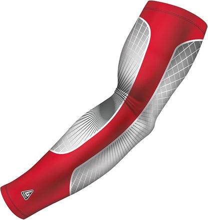 B-Driven Sports Sleeve Pro-Fit - Compression Arm Sleeve for Men & Women - Basketball & Volleyball Arm Sleeve - Single