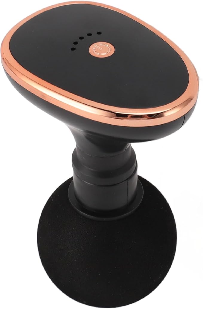 Yosoo Mini Massage Gun Portable Deep Tissue Relaxation Percussion Back Massager for Cervical Lumbar, Black Handheld Massagers for Office Gifts for Her, Compact Sports Travel Massage Gun