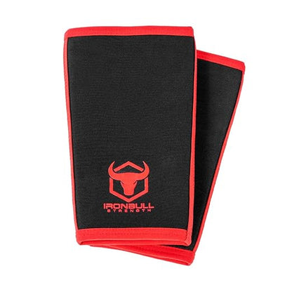 Iron Bull Strength Knee Sleeves for Powerlifting (7mm) - Weightlifting Knee Compression Sleeve for Squats - Knee Brace Support for Gym, Workout, Fitness (Small)