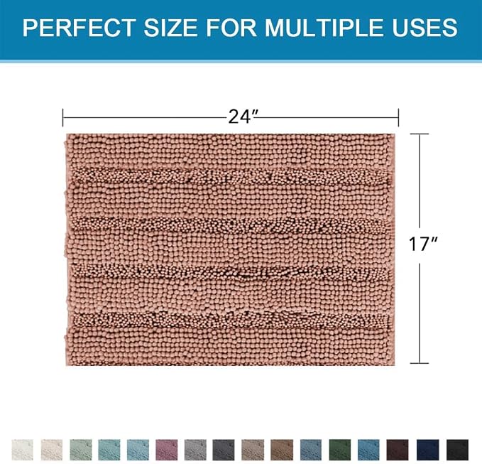 H.VERSAILTEX Bathroom Rugs Bath Rugs