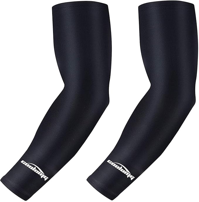 COOLOMG Basketball Compression Arm Sleeves for Baseball Football Volleyball Sports Youth Kids Adult