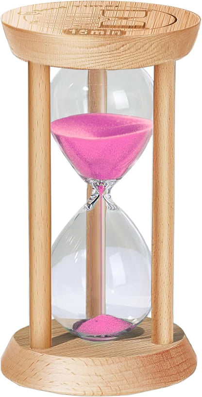 Sand Timer 15 Minute,15 Min Sand Watch Hourglass, Reloj De Arena, Hour Glass Sandglass for Home, Office, Decorative, Game, Classroom