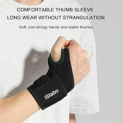 Compression Wrist Support Brace, Gym Ulnar Wrist Wraps for Weightlifting, Fitness, Tendonitis, Carpal Tunnel Arthritis, Pain Relief, Adjustable Carbon Fiber Pattern Neoprene Wrist Straps Fit Left or Right Hand