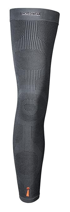 Incrediwear Leg Sleeve – Full Length Long Leg Sleeve for Leg Pain Relief & Muscle Recovery, Helps Reduce Swelling & Inflammation, Promotes Circulation, Leg Sleeves for Men & Women (Charcoal, X-Large)