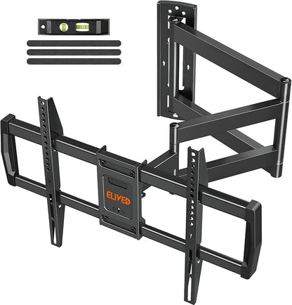 ELIVED Long Arm TV Wall Mount for Most 42-75 Inch TVs, 37.9 Inch Long Extension Corner TV Mount, Full Motion Wall Mount tv Bracket Swivel and Tilt, Holds up to 99 lbs. Max VESA 600x400mm, YD3038