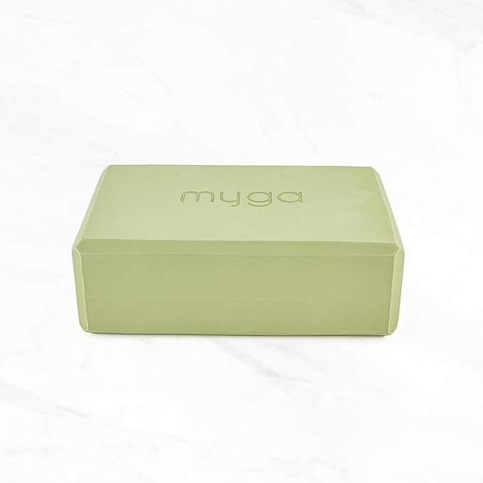 MYGA Yoga Block,Lightweight EVA Foam Yoga Brick,High Density Non-Slip Block for Yoga Poses, Pilates, Balance and Flexibility