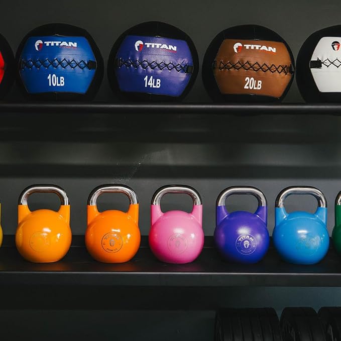 Titan Fitness Elite Series Mass Storage System for Bumper Plate Medicine Ball Storage