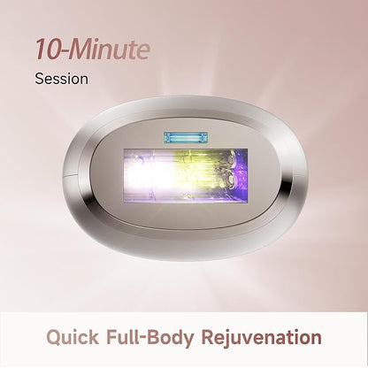 Dreame Nova IPL Hair Removal with Dual-Lamp 27J Output, Sapphire ICE Cooling, 3.9cm² Window, 0.2s Flash, Adaptizone AI Detection, Photon Skincare, Up to 96% Reduction Full-Body for Women and Men
