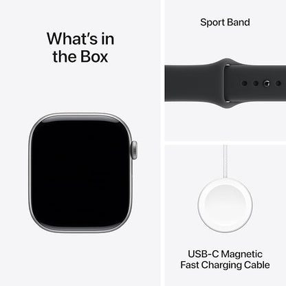 Apple Watch Series 11 [GPS 46mm] Smartwatch with Space Grey Aluminium Case with Black Sport Band - M/L. Sleep Score, Fitness Tracker, Health Monitoring with AppleCare+ (2 Years)