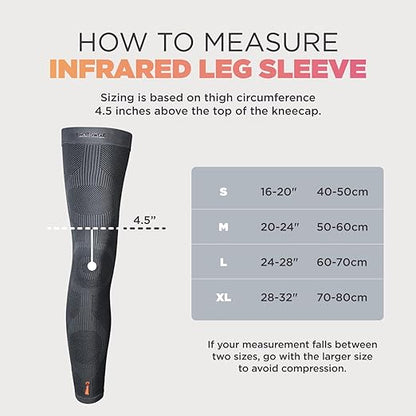 Incrediwear Leg Sleeve – Full Length Long Leg Sleeve for Leg Pain Relief & Muscle Recovery, Helps Reduce Swelling & Inflammation, Promotes Circulation, Leg Sleeves for Men & Women (Charcoal, Small)