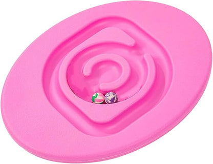 shenruifa Maze Balance Board, Conduct Perception Training Snail Balance Board Enhance Coordination Abilities Balancing Games for Indoor Play (Pink)