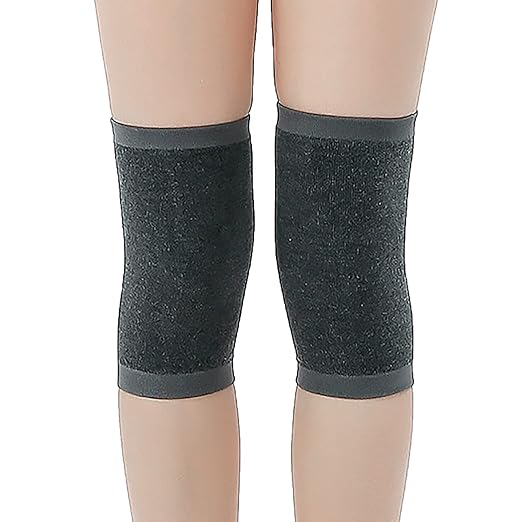 Self Heating Knee Brace for Women Men Stretchy Warm Wool Wormwood Compression Sleeve Knee Support Hot Therapy Pads for Knee Injury Arthritis Joint Pain Soreness Cramps Meniscus Pain Muscle pain Relief