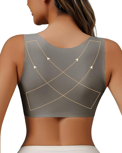 Front Closure Back Posture Corrector for Women Posture Correcting Adjustable Back Support for Women Bras Chest Shaper