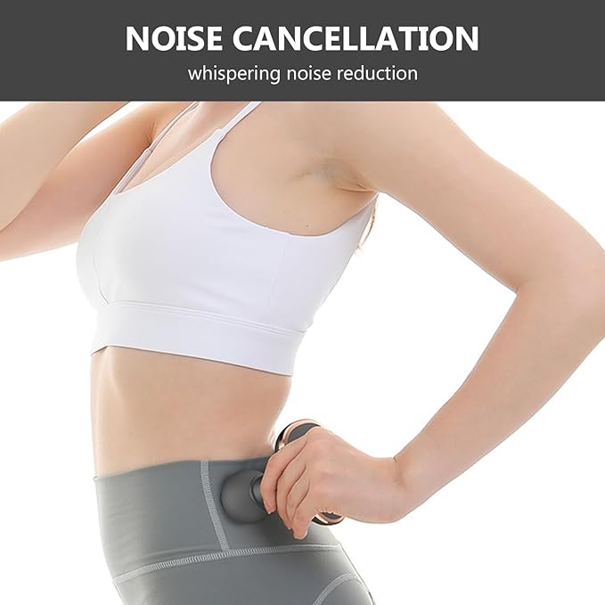 Yosoo Mini Massage Gun Portable Deep Tissue Relaxation Percussion Back Massager for Cervical Lumbar, Black Handheld Massagers for Office Gifts for Her, Compact Sports Travel Massage Gun