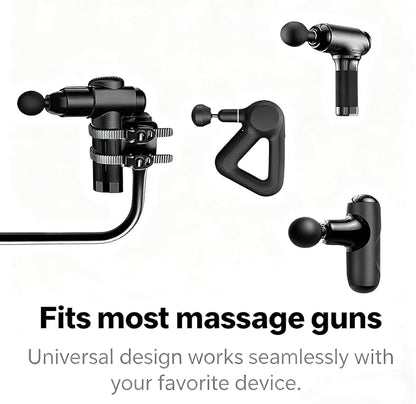 Adjustable Massage Gun Holder with 32"-37" Length Range for Back, Neck, and Shoulders – Compatible with Most Massage Guns, Ergonomic Design for Hard-to-Reach Areas, Ideal Gift for Women and Men