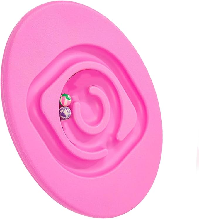 shenruifa Maze Balance Board, Conduct Perception Training Snail Balance Board Enhance Coordination Abilities Balancing Games for Indoor Play (Pink)