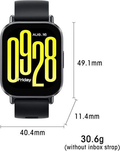 Xiaomi Redmi 5 Active Smart Watch, Step Counter Watch for Women Men with 2" LCD Large Display, 140 Sports Modes, 5ATM Waterproof (Active-Midnight Black)
