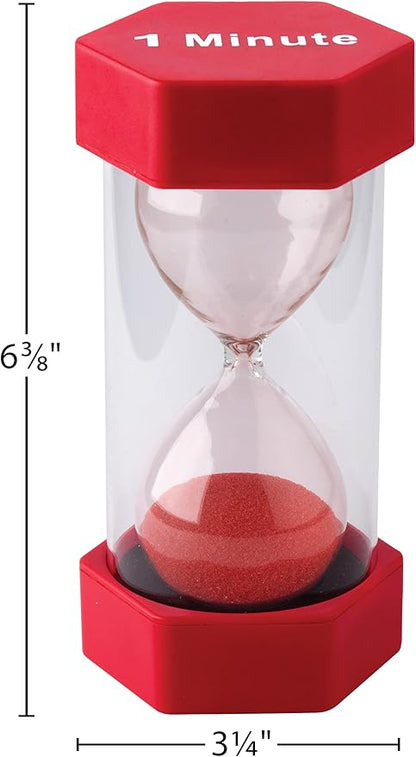 Teacher Created Resources-20657 1 Minute Sand Timer-Large - Multicolor