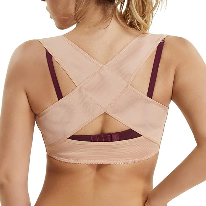 JOYSHAPER Chest Brace Up Women Posture Corrector Back Support Shapewear Breast X Strap Bra Support Shaper Vest Tops