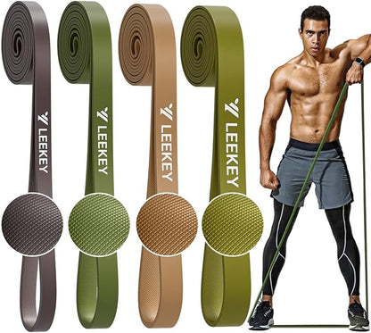 LEEKEY Resistance Bands, Exercise Bands with Bag, 5-85LB Home Strength Bands for Working Out, Travel, Gym Room, Physical Therapy - USA Original Patent