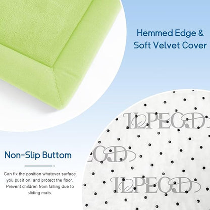 Baby Play Mat for Floor Nursery Muscle Mat Area Playroom Rug 39"x59" Memory Foam 1.3" Thick Crawling Mat for Babies,Toddlers, Infants,Kids (Light Green)