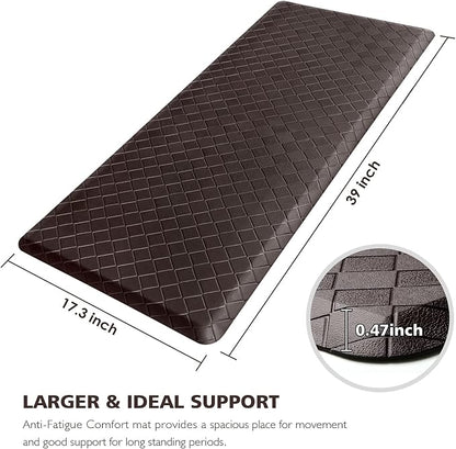 HappyTrends Kitchen Mat Cushioned Anti-Fatigue Kitchen Rug, Thick Waterproof