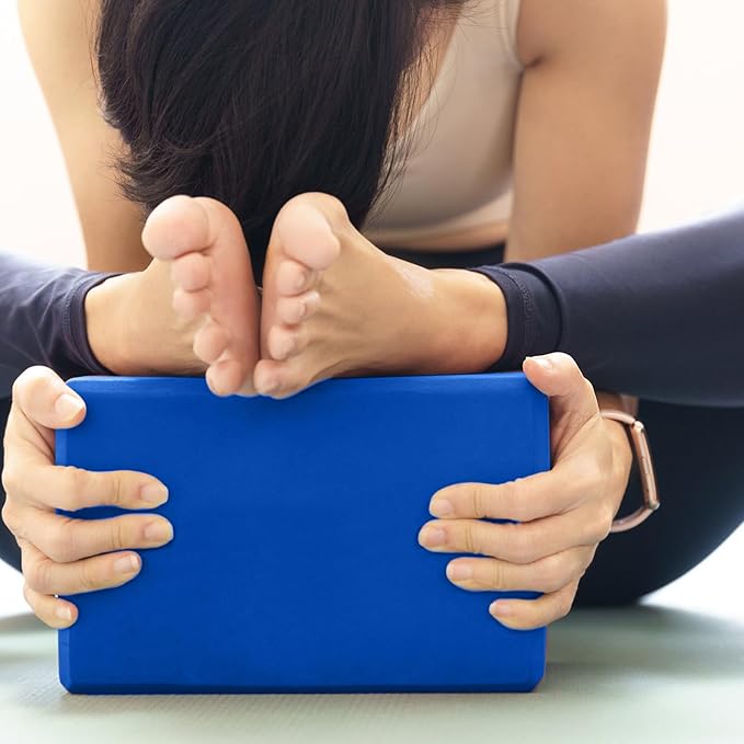 Yoga Blocks 2 Pcs, 9"x6"x3" Yoga Brick Foam Blocks EVA Foam Block Yoga Props Accessories for Yoga Pilates Stretching and Meditation