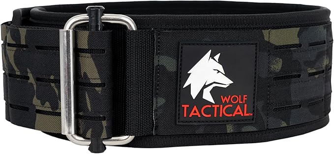 WOLF TACTICAL Weight Lifting Belt – Weight Belt for Men, Weightlifting Belt for Powerlifting, Deadlift, Squats, Workout Belt Gym Belts for Men