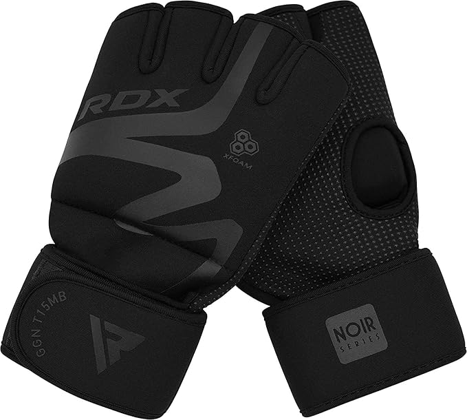 RDX Boxing Inner Gloves Hand Wraps Men Women, Hybrid Design Gym Weight Lifting Workout, 50Cm Long Wrist Support, Neoprene Under Mitts, MMA Muay Thai Martial Arts Training, Kickboxing Punching
