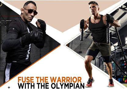 RDX Boxing Inner Gloves Hand Wraps Men Women, Hybrid Design Gym Weight Lifting Workout, 50Cm Long Wrist Support, Neoprene Under Mitts, MMA Muay Thai Martial Arts Training, Kickboxing Punching