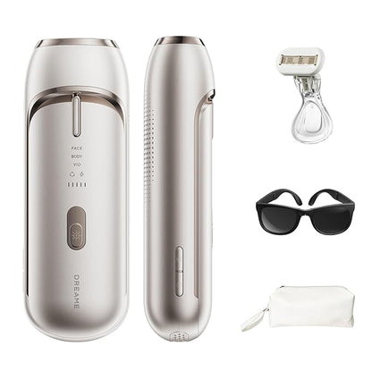 Dreame Nova IPL Hair Removal with Dual-Lamp 27J Output, Sapphire ICE Cooling, 3.9cm² Window, 0.2s Flash, Adaptizone AI Detection, Photon Skincare, Up to 96% Reduction Full-Body for Women and Men