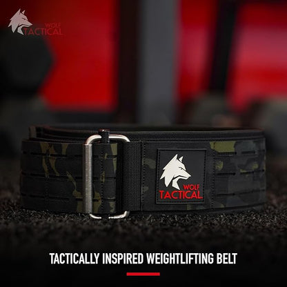 WOLF TACTICAL Weight Lifting Belt – Weight Belt for Men, Weightlifting Belt for Powerlifting, Deadlift, Squats, Workout Belt Gym Belts for Men